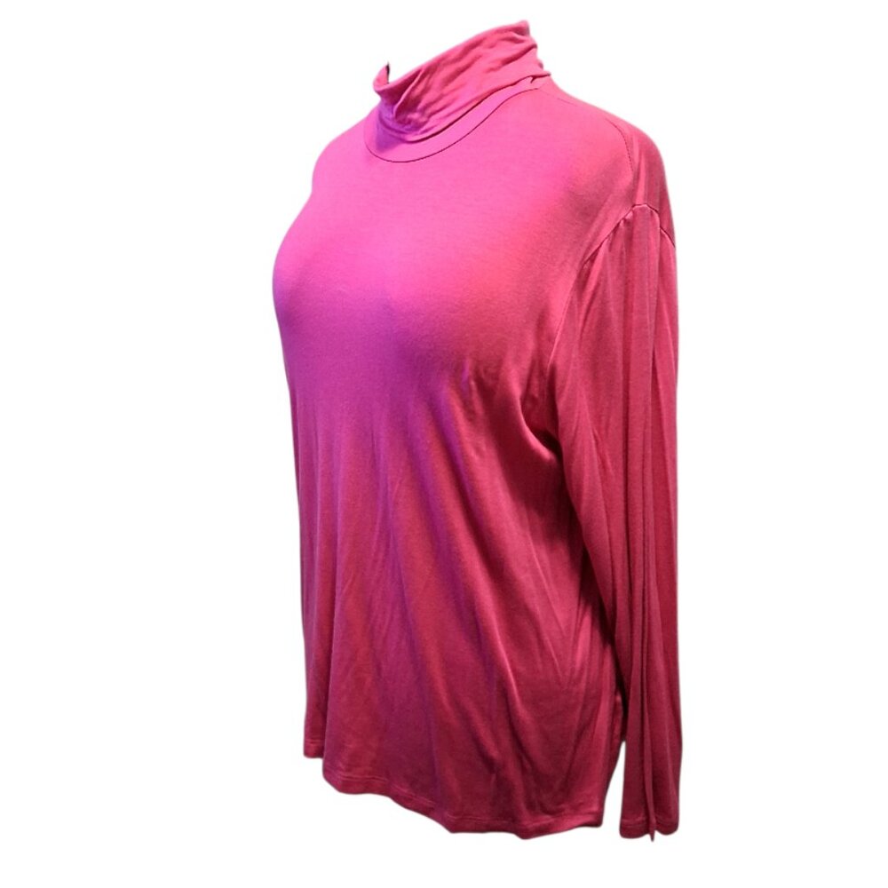 Gudrun Sjödén Hot Pink Long Sleeve Turtleneck Sz XXL